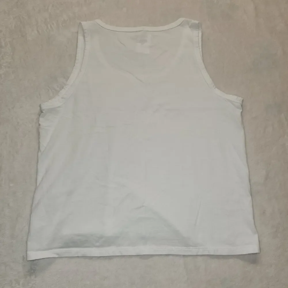 NWT J.Crew Broken-In Jersey Tank Cotton Jersey White XL Women's Tank